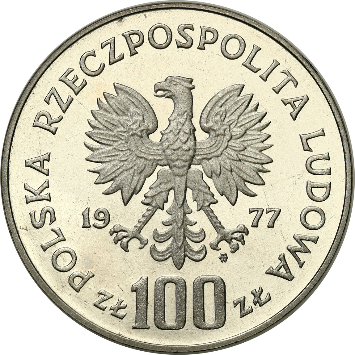 PRL. PRÓBA 100 złotych 1977 – Władysław Reymont